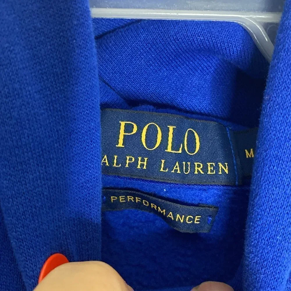 POLO Ralph Lauren Blue Performance Hoodie Size M